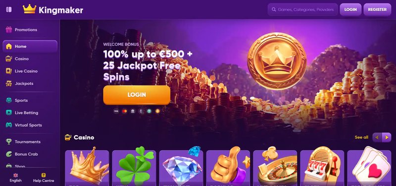 Kingmaker casino bonus a Italy